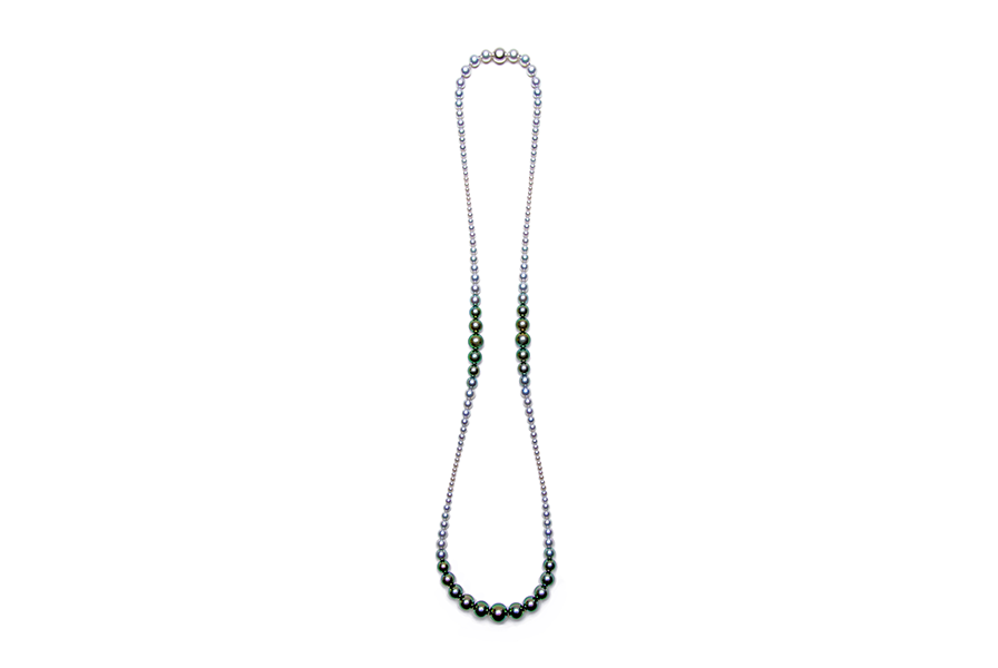 3 Point Gradation Pearl Necklace