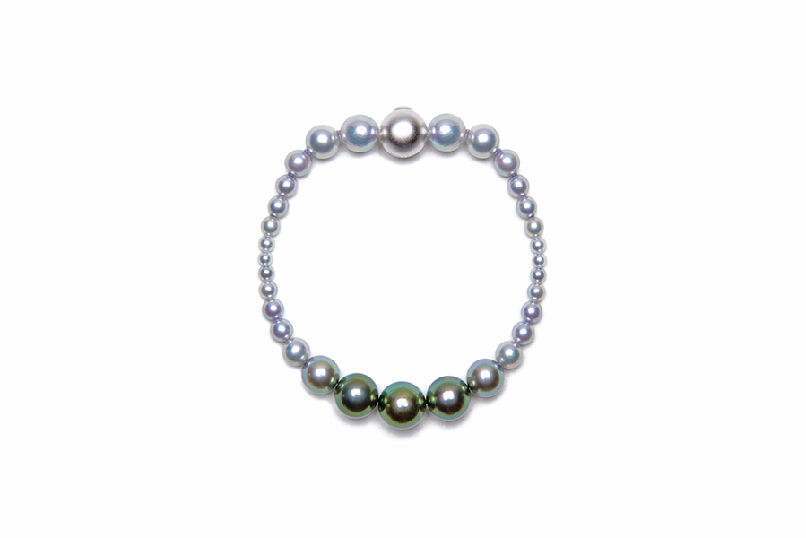 Color Gradation Pearl Bracelet